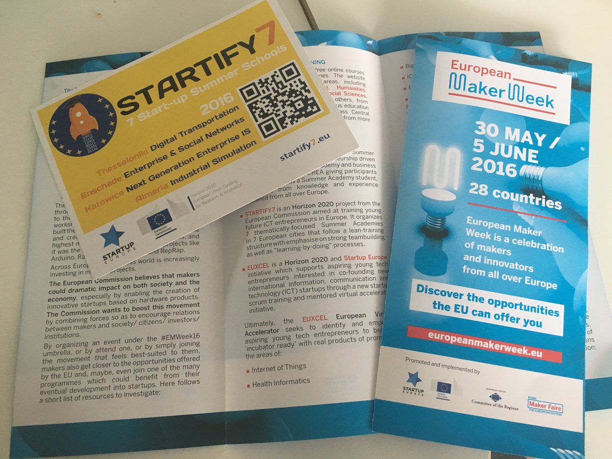 YESforEurope's tweet photo. In #EYEC5 in #Budapest talking about @startify7 participating in #EnWeek16. Join the #entrepreneurship academies! https://t.co/qDafJhJTeo