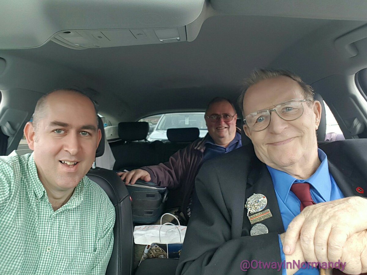 OtwayInNormandy's tweet image. All set and ready to board with Fred Milward and his son Richard! #DDay72