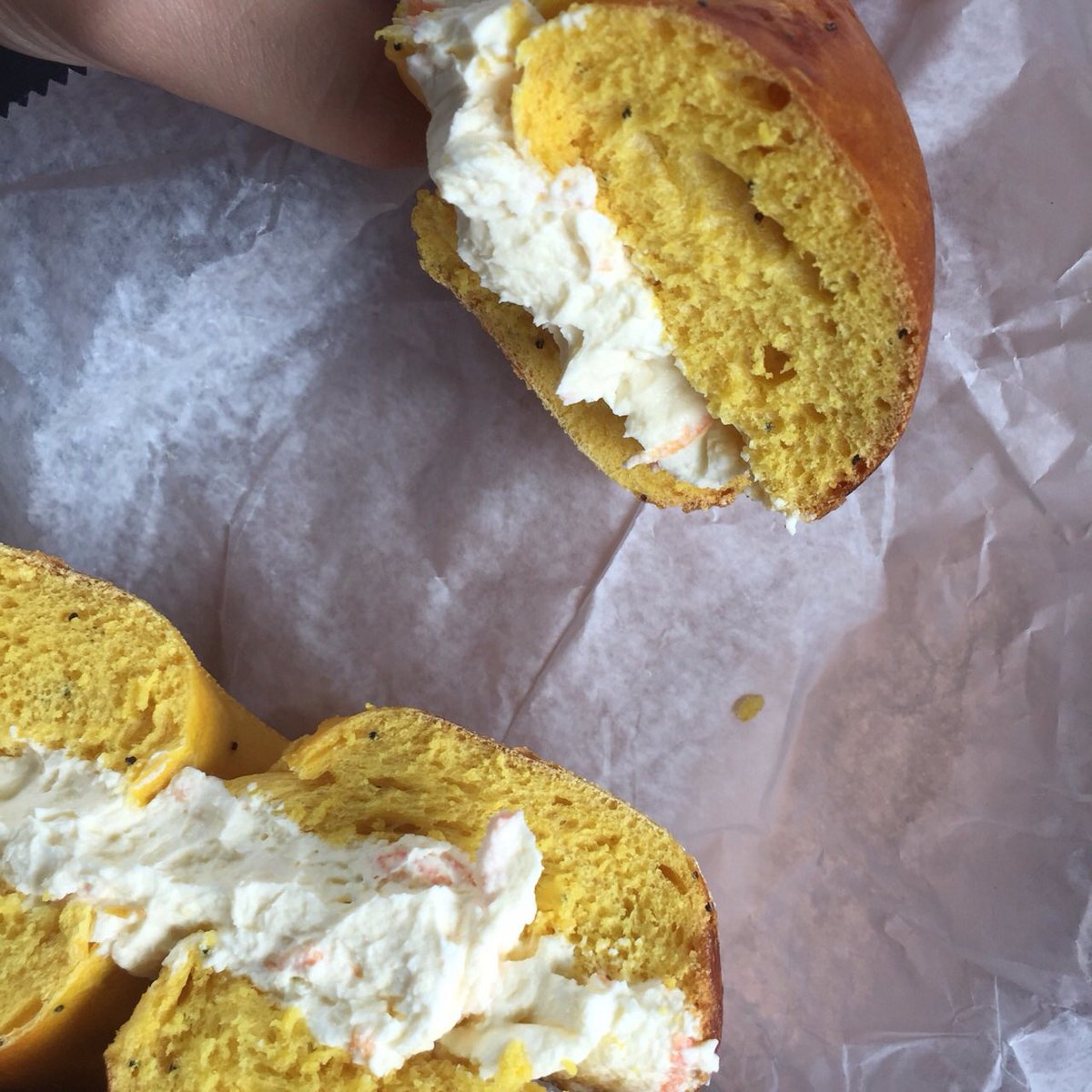 Just buddhaed my bagel #goodeats #buddhaorcreamcheese