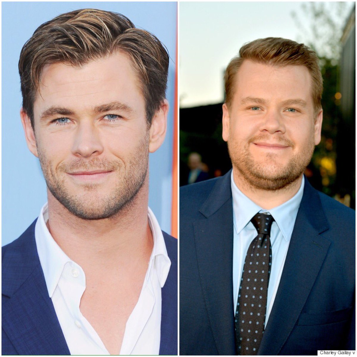 SydneyVDevera's tweet photo. Can anyone else see the resemblance? Is @JKCorden a Hemsworth? @chrishemsworth https://t.co/49j8VPCY4i