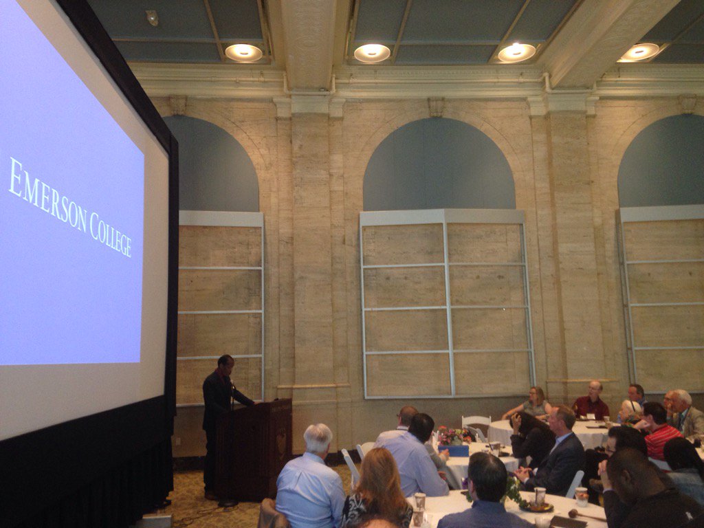 authorkfleming's tweet photo. @EmersonAlumni @EmersonCollege Enjoying the alumni Association &amp; State of the College breakfast! https://t.co/dJy6iCtY0x