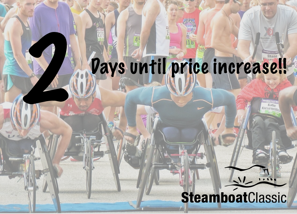 SteamboatPeoria's tweet image. 2 days until fees increase! Register now @ SteamboatClassic.org or in person @runningcentral #SteamboatClassic