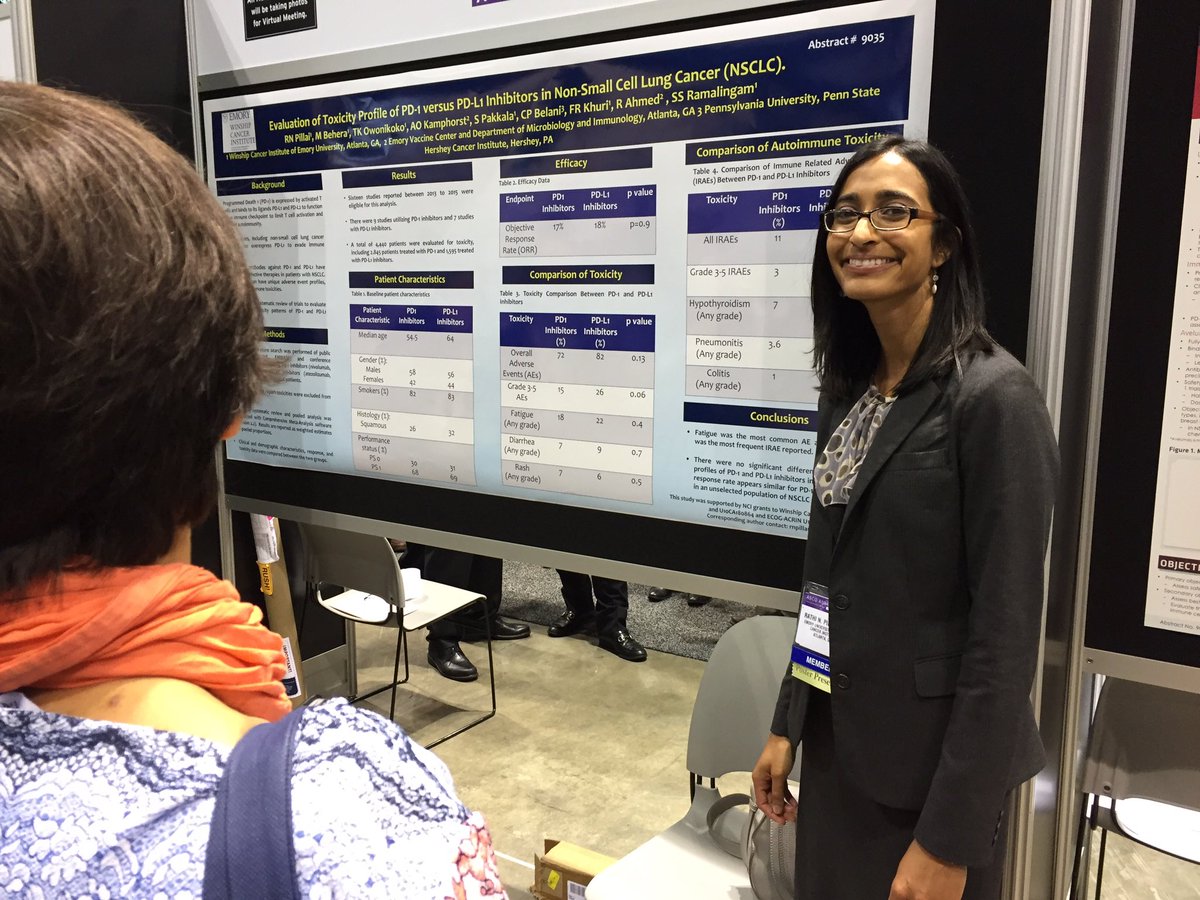 Lung cancer expert Dr. Rathi Pillai talks about PD-1 vs PD-L1 inhibitors in #nsclc at #ASCO16.