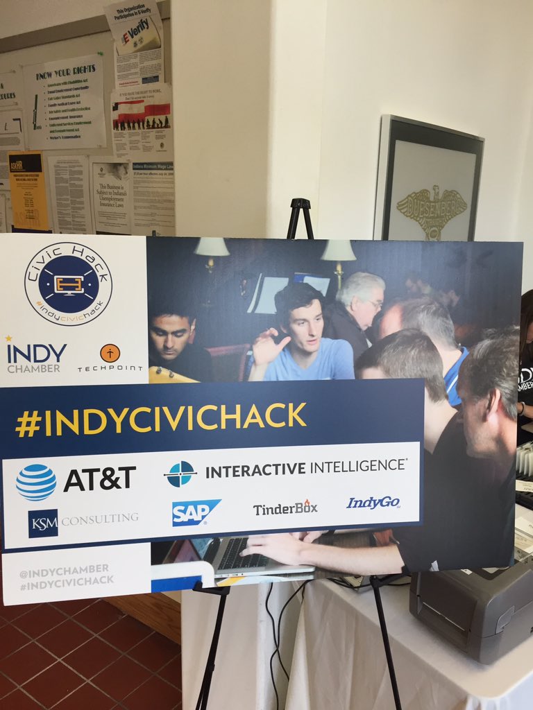 DavidcLewisSr's tweet photo. Let the Coding begin! @ATTIndiana @IndyChamber @IndyBrigade #IndyCivicHack https://t.co/I89Vndzzjk