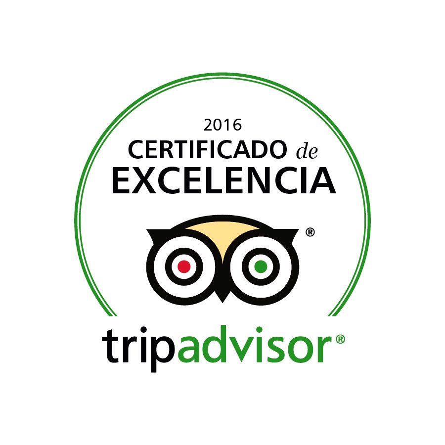 Felices de lograr el reconocimiento del #certificadodeexcelencia 2016 de @TripAdvisor