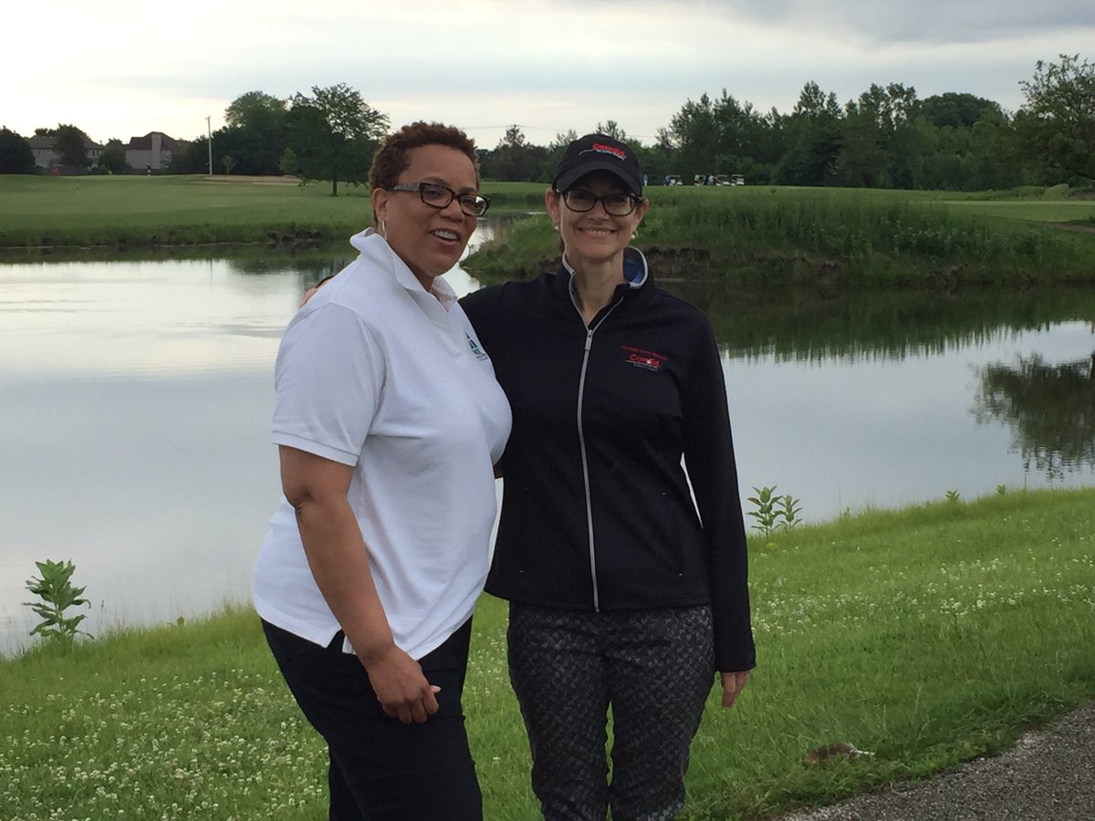 JenniferMktg's tweet photo. EAARA @ComEd golf outing; CEO @TriceConstruct Stephanie Hickman and Anne Pramaggiore. What fun! #myComEd https://t.co/LNCIywI3MM