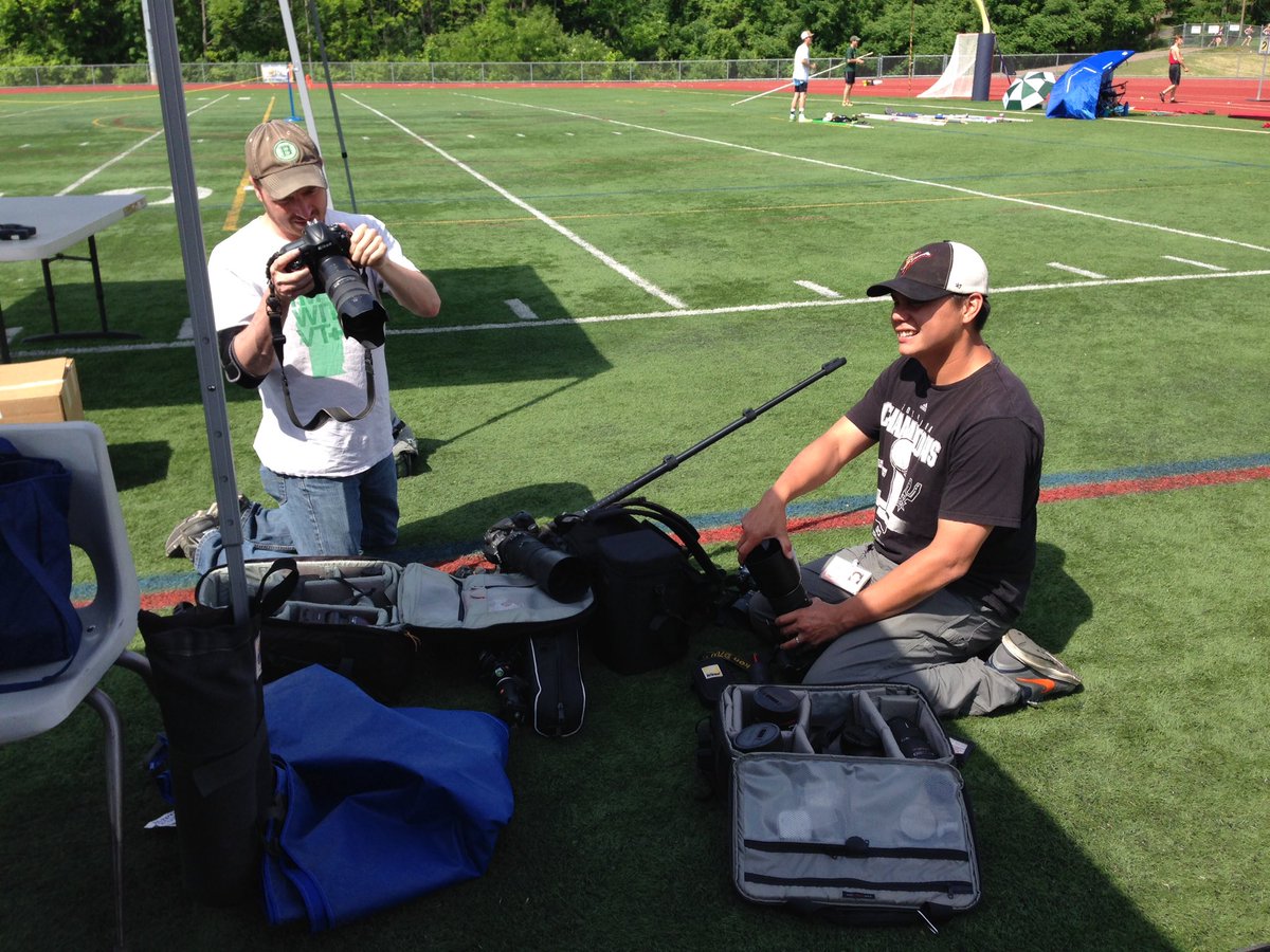 802Timing's tweet image. Vermont track and field State Division 1 championship #Vermont  local media getting ready