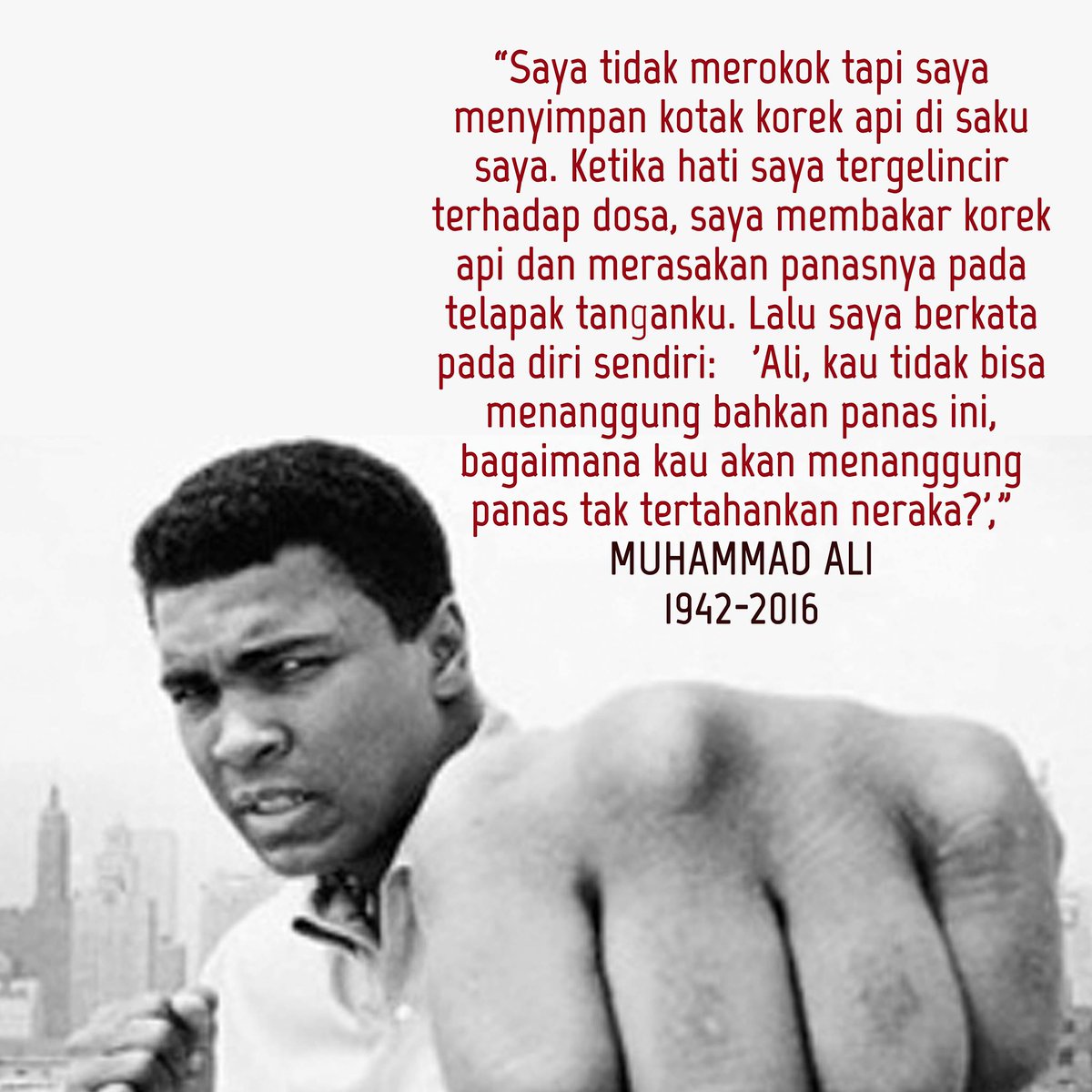 Derry_lubis's tweet photo. Selamat jalan Muhammad Ali *the legend of boxing* 1942-2016
#RIPMuhammadAli https://t.co/Xbiua06BEs