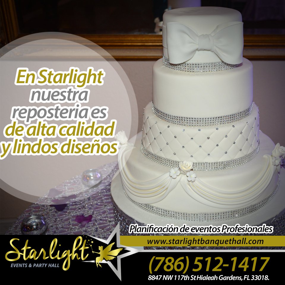 starlightmiami's tweet photo. Ricos y Lindos diseños en repostería. #reposteria #miami #Hialeah #events #salonrentals #bodas #quinceañeros https://t.co/hHj5MrKGJn