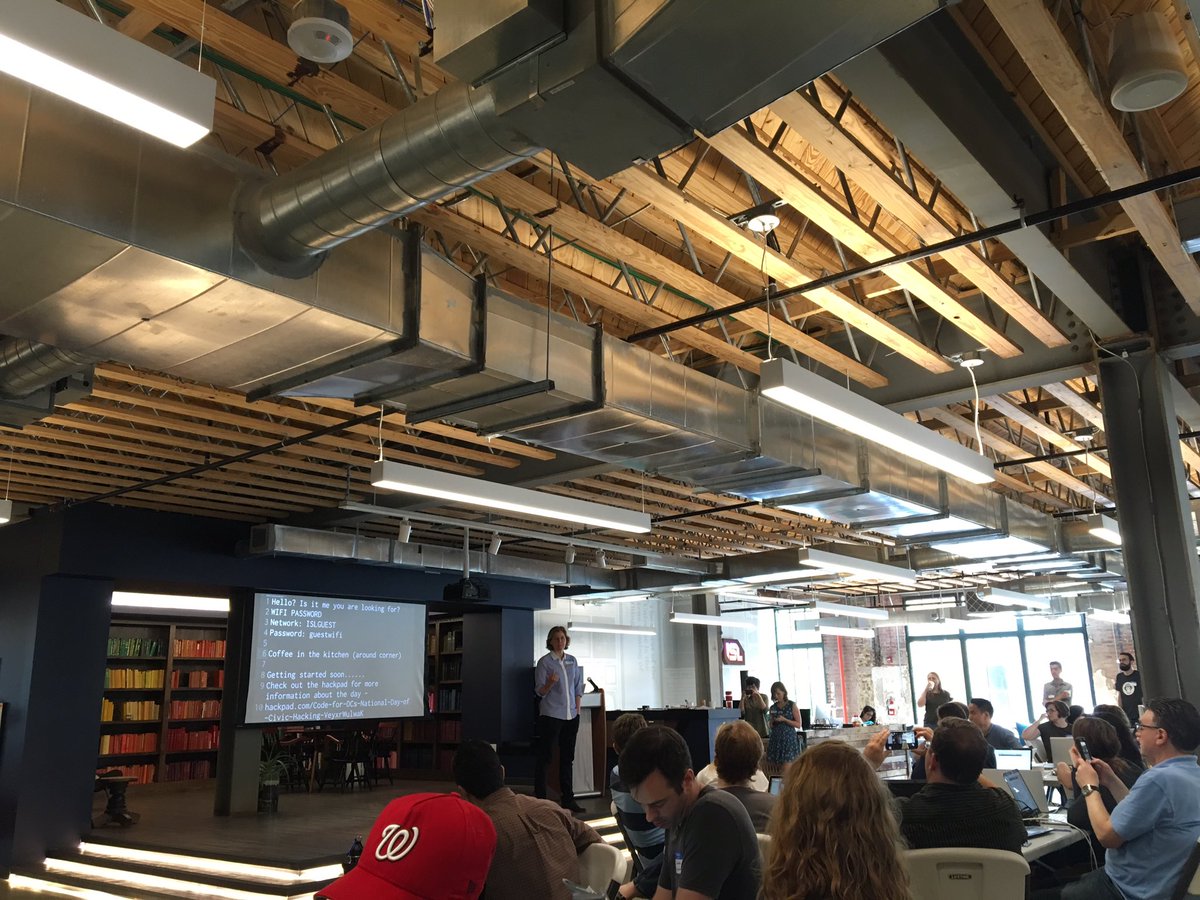 tcruzmorales's tweet image. Excited to be here at #codefordc #hackforchange @USCTO @codeforamerica @CodeforDC