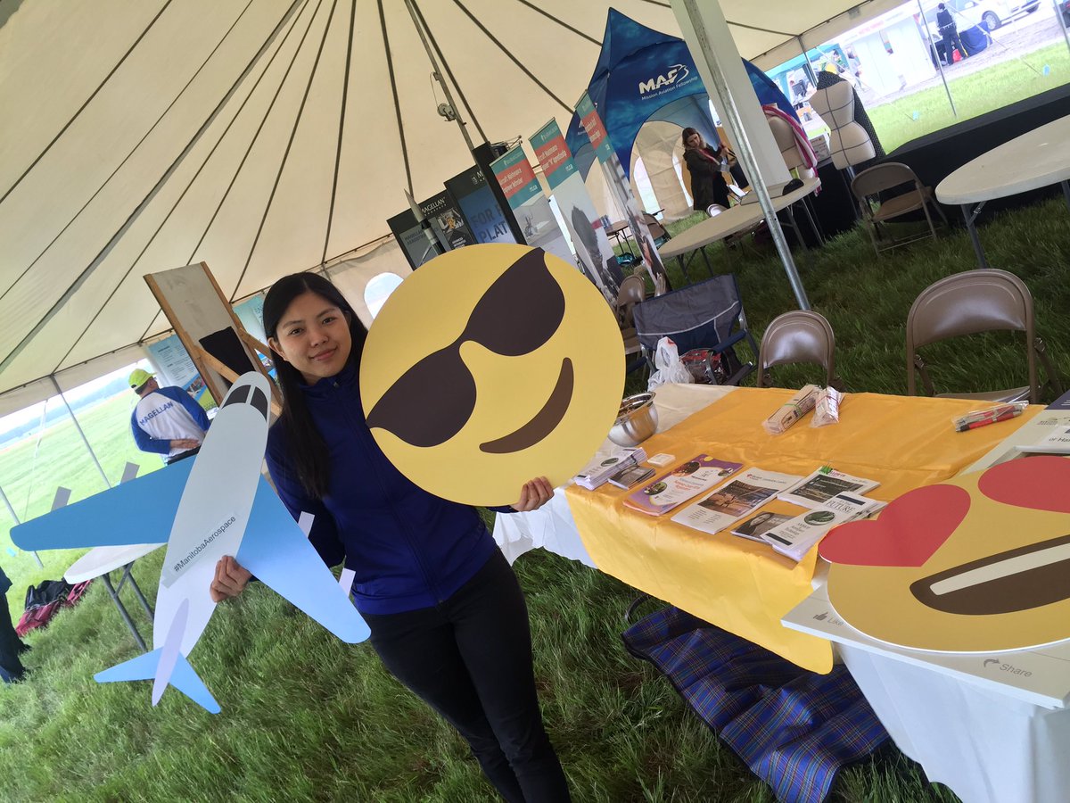 mbaerospace's tweet photo. Come to Manitoba Aerospace booth at the @mbairshow &amp; WIN some really cool prizes! @TourismWPG @Mayor_Bowman https://t.co/wHyo7pOil4