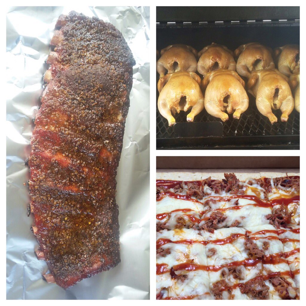 upstatebrewing's tweet photo. The smoker is working hard right now! We open at 12 with @PhatBbq and we're serving till 8 tonight. You're welcome! https://t.co/MAKfHZU9QX