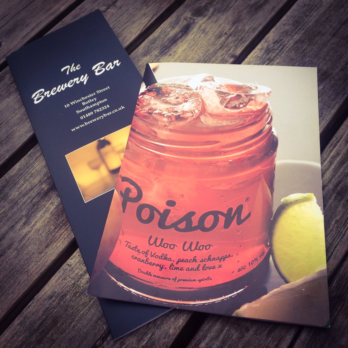 KaSpill's tweet photo. Stumbled into @BreweryBar #Botley #Southampton &amp; found @PoisonCocktails Trés chic &amp; tasty! #Hampshire #dogfriendly 🍸 https://t.co/Umbd1A5R7n