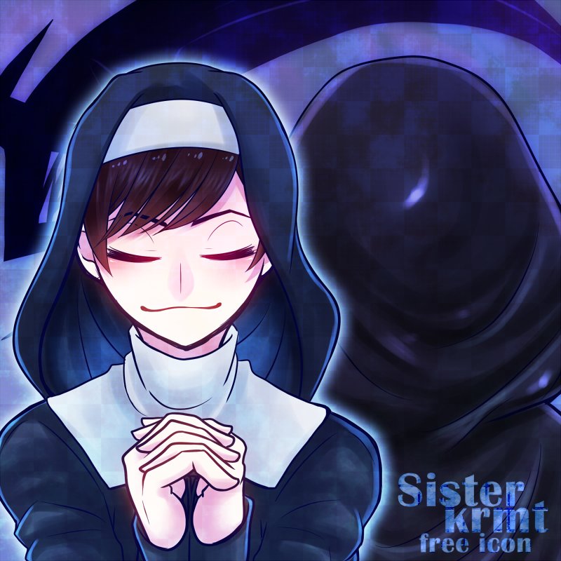 こうり Pa Twitter 出来たー シスターカラ松と死神一松 フリーアイコンです N W N