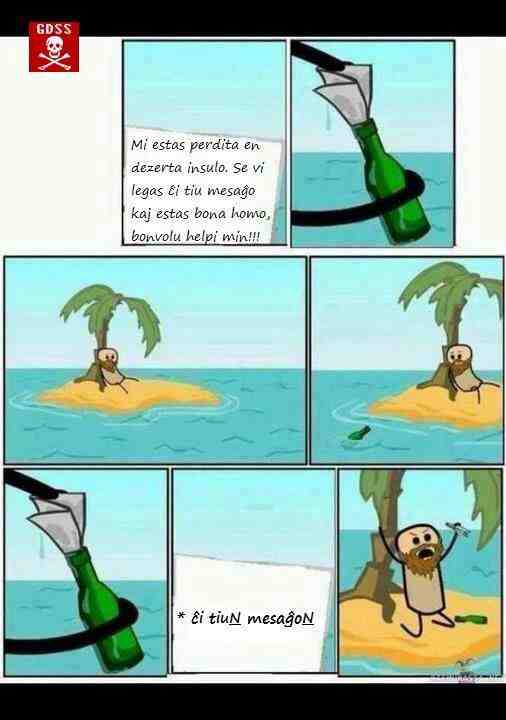 YACHE_oficial's tweet image. Mi devis eldoni ĉi tiun hahahaha
#Esperanto #Eo 
#botelo #insulo