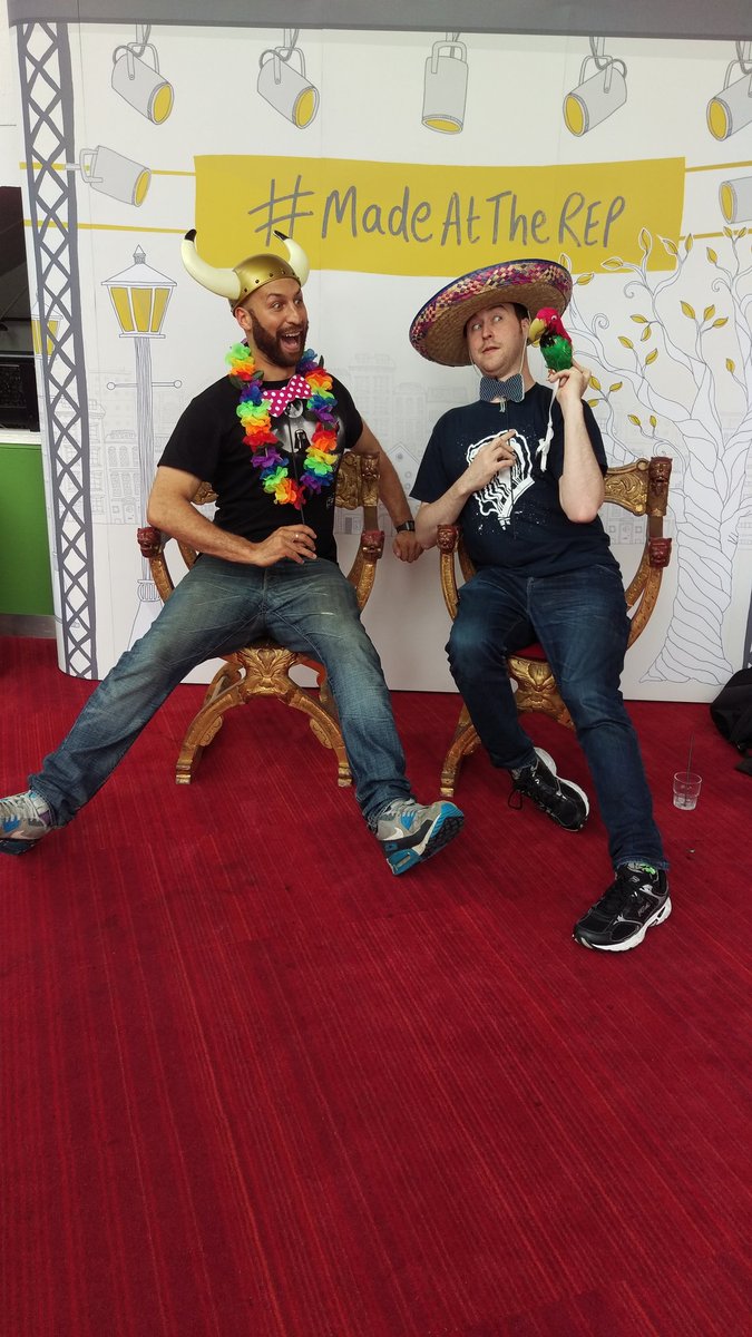 AnarchyTheatre's tweet photo. Great day @BirminghamRep with @GlitchTheatre #madeattherep https://t.co/VOSBV1pSok