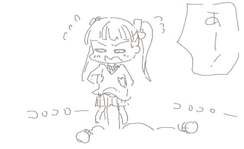 お昼頃描いたホルモンをのみ込むタイミングが掴めない蘭子ちゃんと
めあいー×3(ちょっとアダルト) 