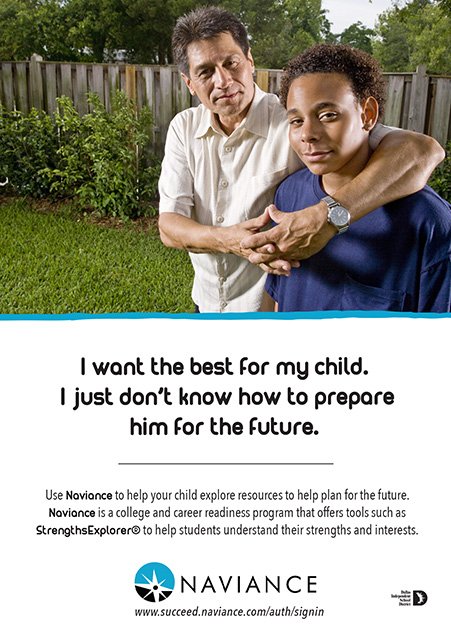 dallasschools's tweet image. Help your child focus on his interests &amp;amp; strengths, blaze a path to college or career with naviance.com.