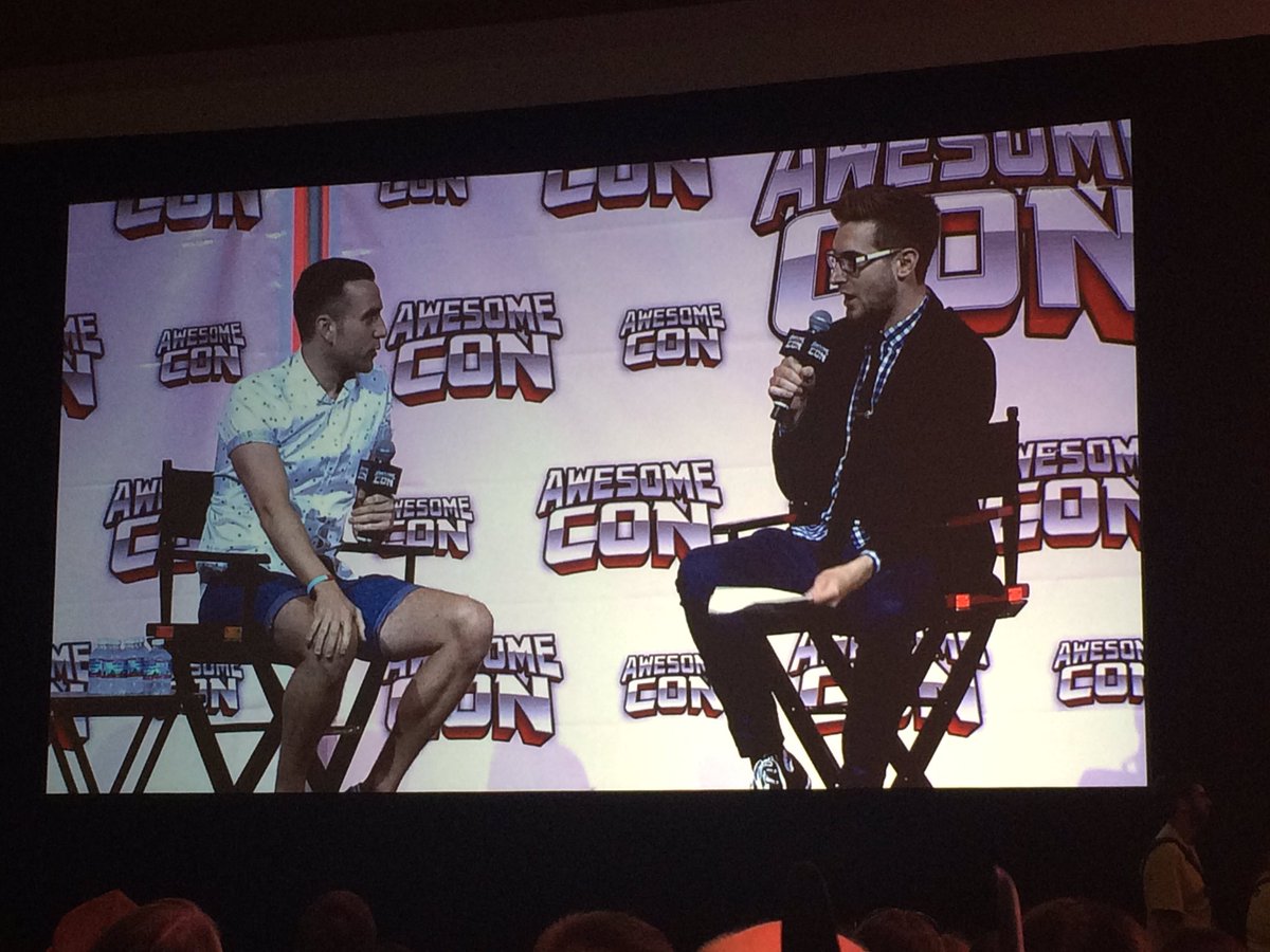 Booshette's tweet photo. Boy grew up good! #AwesomeCon #OWNet https://t.co/Y7CqHG4NEt