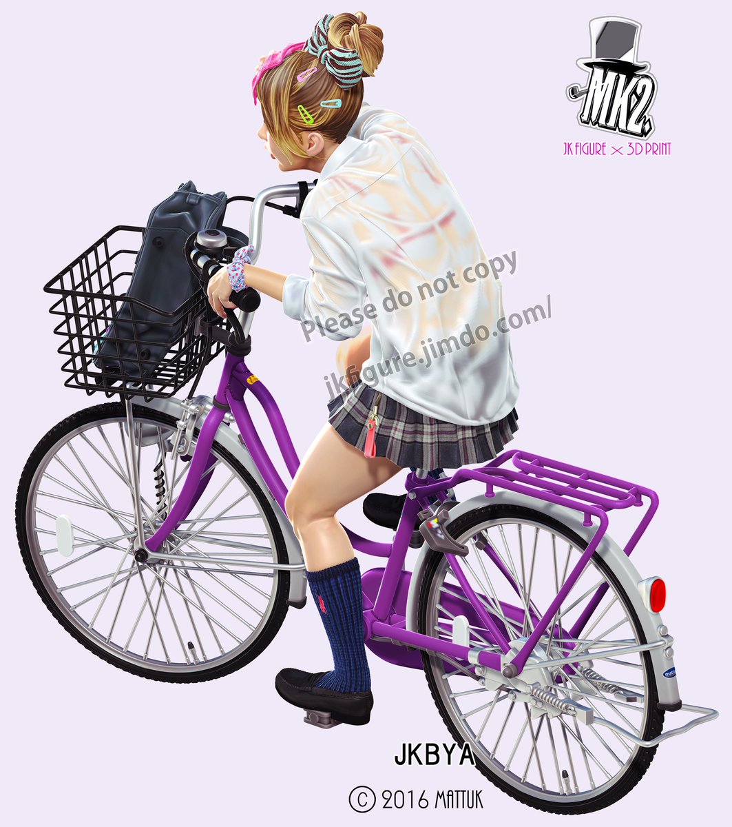 自転車女子高生