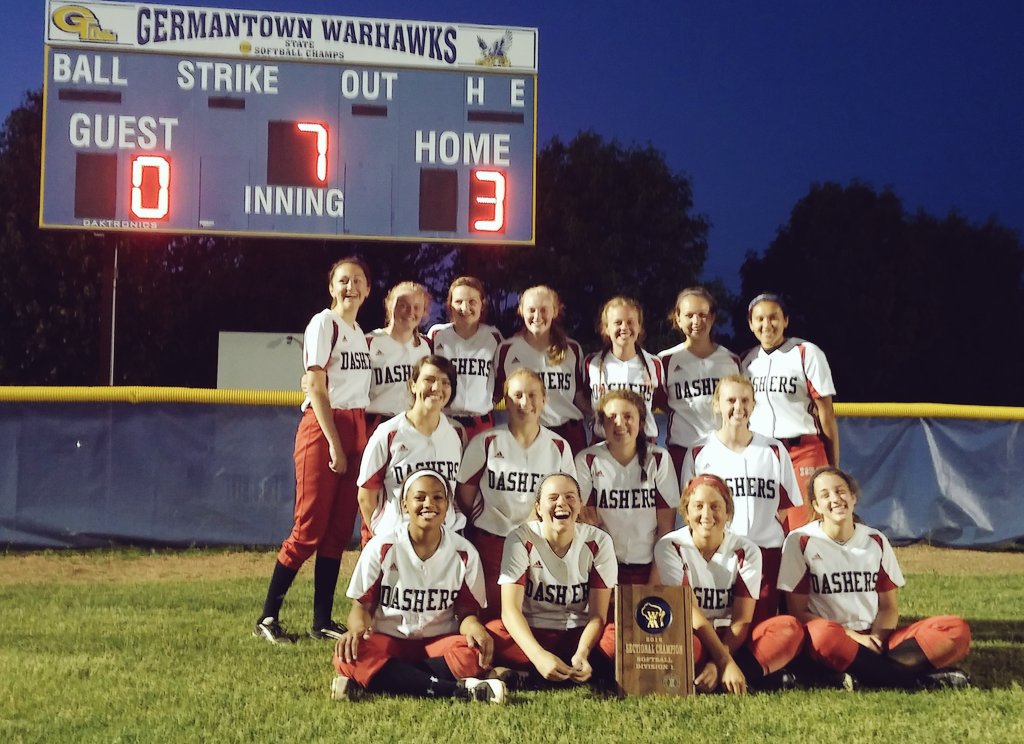 DasherFastPitch's tweet photo. I haven't stopped smiling since Thursday #RoadtoState #WIAASB #DasherPride #DSHA #HPT https://t.co/0Oy2LSdNeA