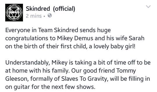 Skindredmusic's tweet photo. #skindredfamily https://t.co/QEQlb8UlvR