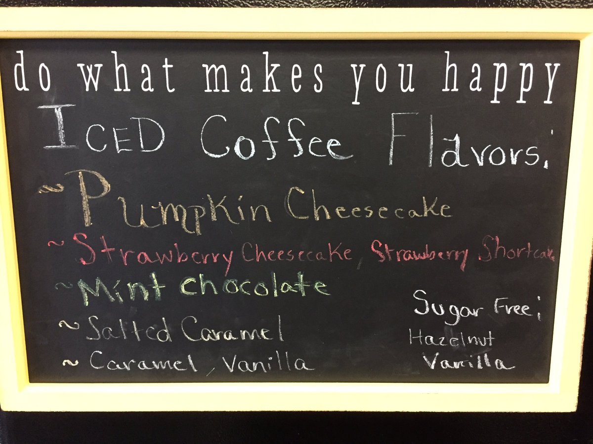 Cool down with one of our new iced coffee flavors! Don't forget to wish Ellle Happy Birthday!