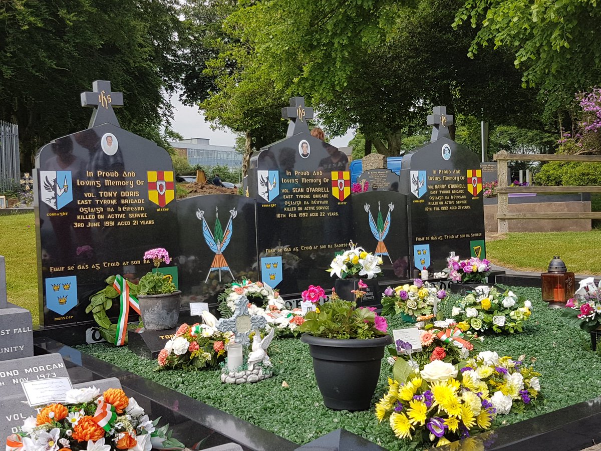 Lovely day remembering the Coagh Martyrs. Vol. Tony Doris keeps good company with two of East Tyrone's finest.