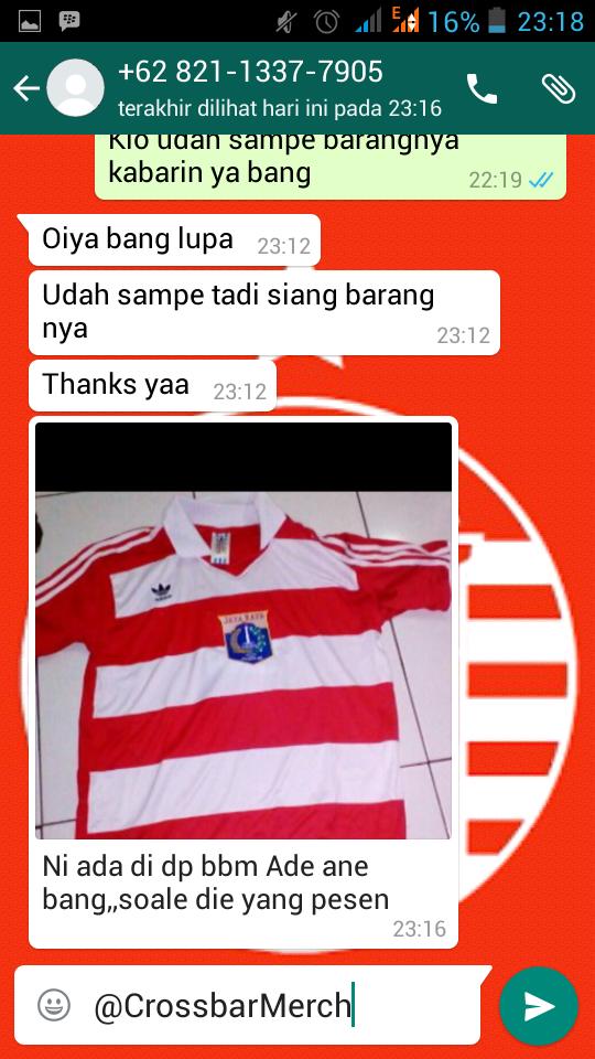 CrossbarMerch's tweet image. Thanks sudah order bang erri :)
