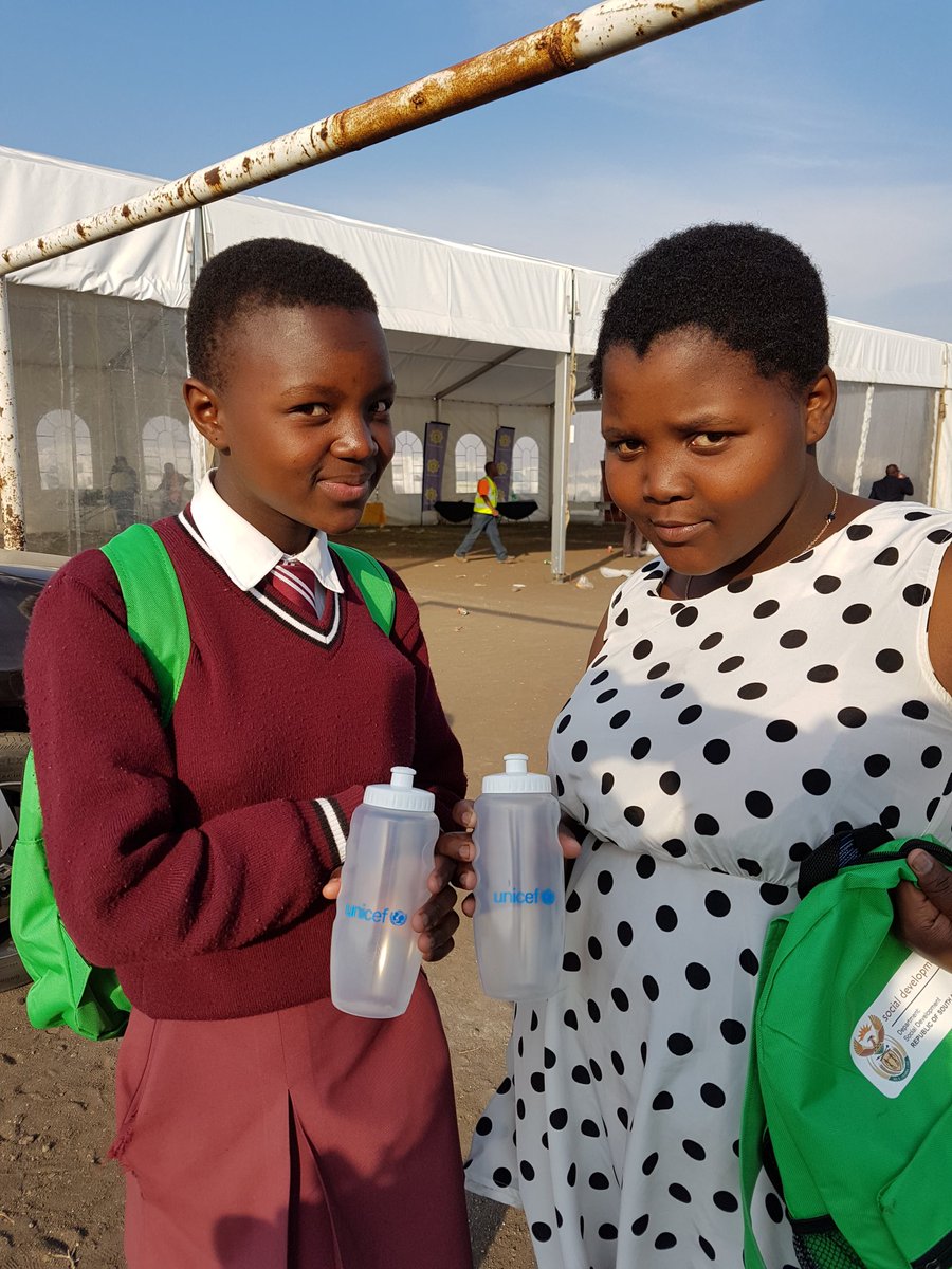 danrono's tweet photo. Children showing off their gifts at the closing of #ChildProtectionWeek2016 @UNICEF_SA https://t.co/Qsz03ZVfnC