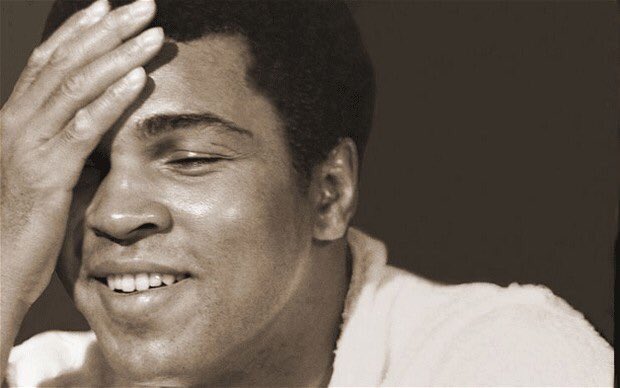 Blackfoundersf's tweet photo. Float like a butterfly sting like a bee the hands can't hit what the eyes can't see #RIPMuhammadAli https://t.co/nSMXN7lwtm