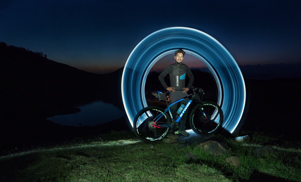 Madaan01's tweet photo. #Light #photography @btwin #MTB #Rafal 760 #India #Quecha #Prasher #Lake #Decathlon #allforsports https://t.co/4WfvoEzpiH