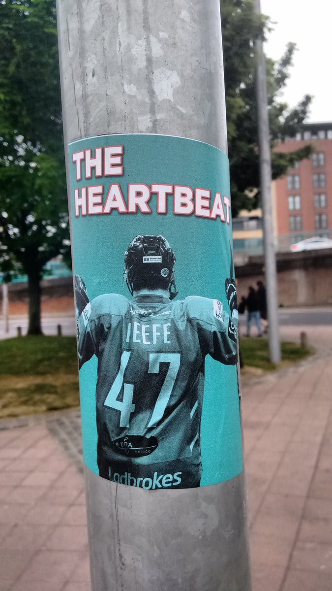 Belfast_Beyond's tweet image. Couple of @BelfastGiants #stickerbombs spotted around #Belfast @Adam27Keefe #graffiti #streetart #hockey #icehockey