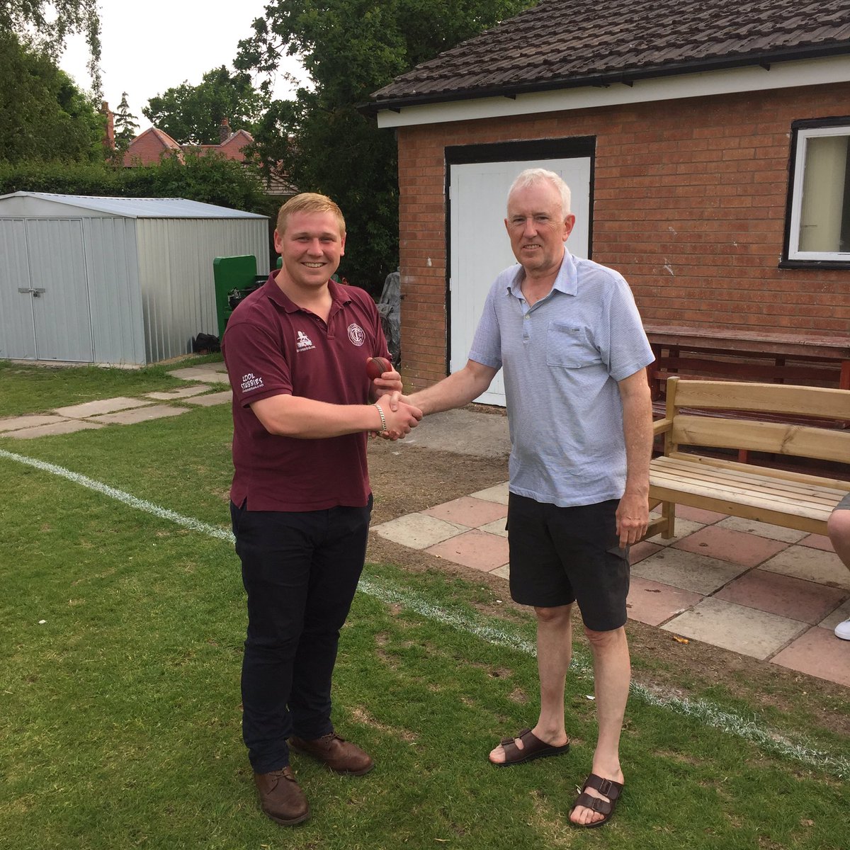 Trinity_Cricket's tweet photo. Could be in for long night in the Brook.  1s 130ao - @MikeyStopford bowls @HaslingtonCC out for 50 9-22 MOM and jug https://t.co/jNH2O9PZCF