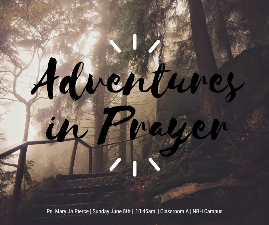 Ps. <a href="/MaryJo_Pierce/">Mary Jo Pierce</a> teaches an Equip class on the Adventures in Prayer! 
Register here: ow.ly/pAPw300V7zh