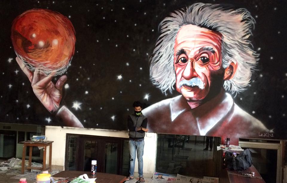 lekhi17's tweet photo. HI-TECH institute of Engineering and technology #Ghaziabad 
#EINSTEIN #SCIENTIST #WallArt #Galaxy #iHOPEyouLikeit https://t.co/0ChnbJYy0W
