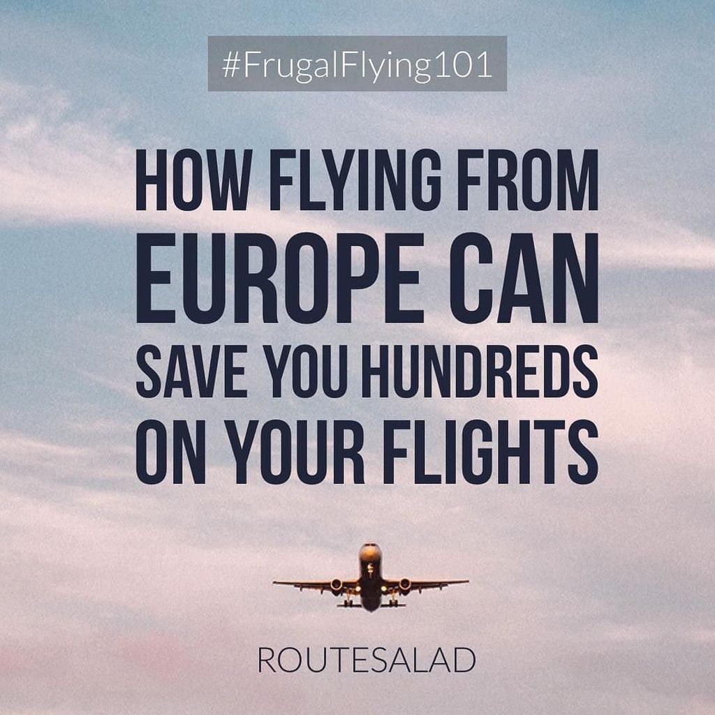 RouteSalad's tweet photo. New article by @djfost 🗞 Save money flying from Europe for your next trip 😎✈️ #Flights #Fr… https://t.co/7rEQBeXN5T https://t.co/lT1nsYvs9v
