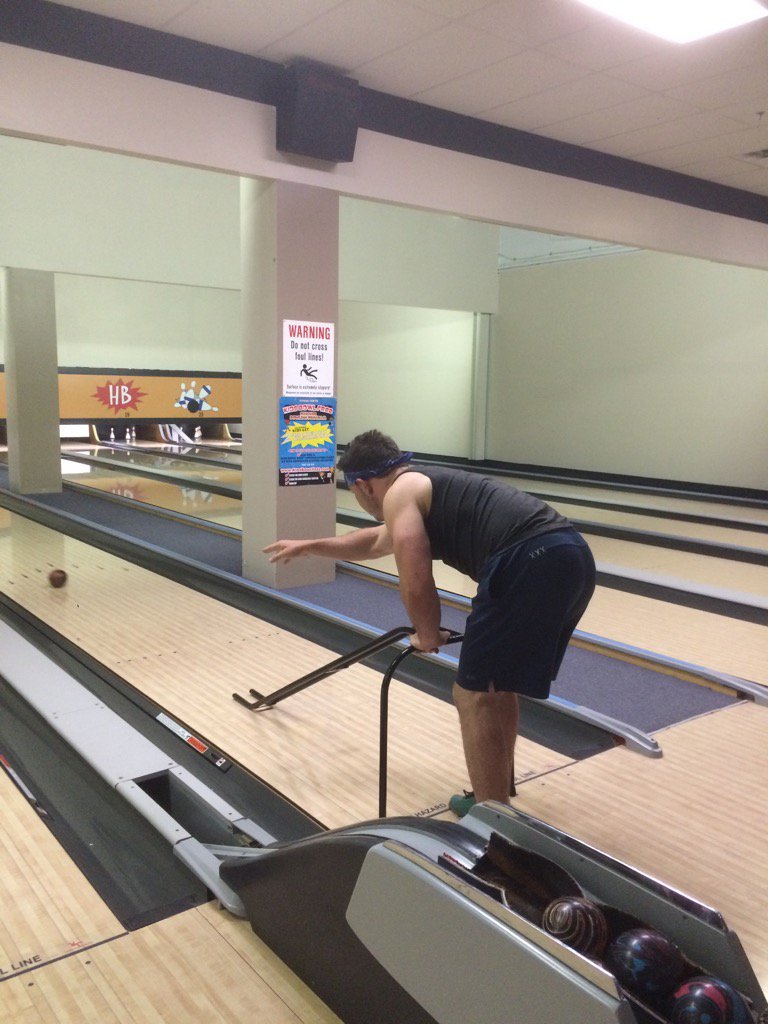 A beast on the field, at 5 pin bowling....not so much.  #keepingItLoose