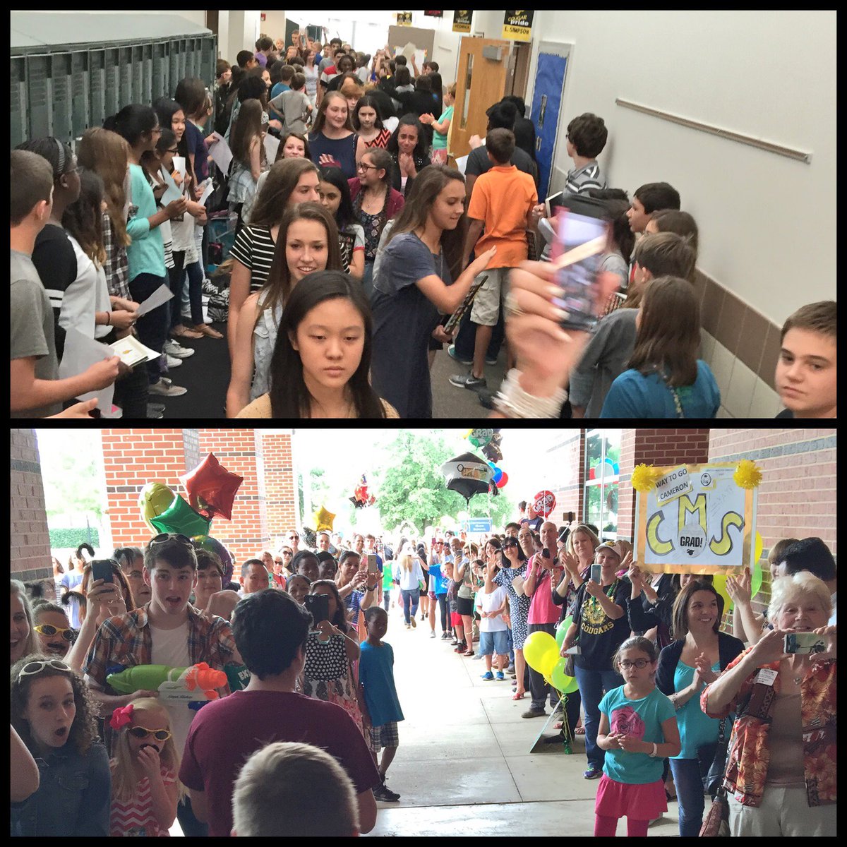 MrP_atClark's tweet photo. We love our 8th graders. Congratulations as you take your "Final Walk" to high school. https://t.co/14ufHe4Trr