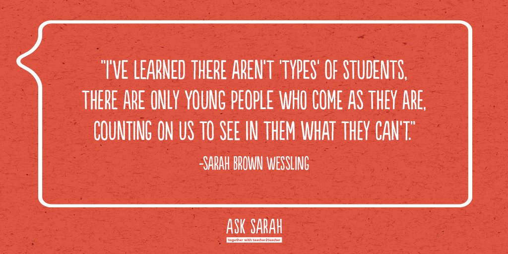 💬@SarahWessling reminds us that each S has a unique set of skills in this wk's #AskSarahT2T bit.ly/1RJCyhG