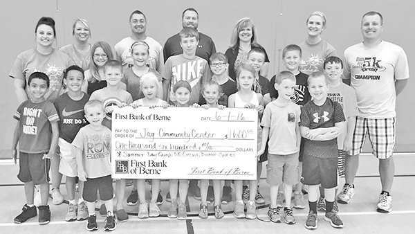 commreview's tweet image. First Bank of Berne recently made a donation to @JayComCenter to be used for Summer Day Camp and other programs.