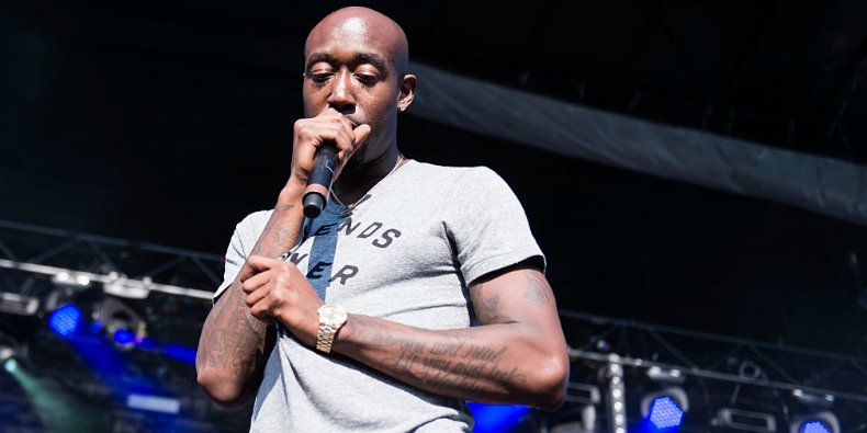 pitchfork's tweet photo. Freddie Gibbs has been arrested in France https://t.co/tJfmf5yfa2 https://t.co/bIj450SKNM