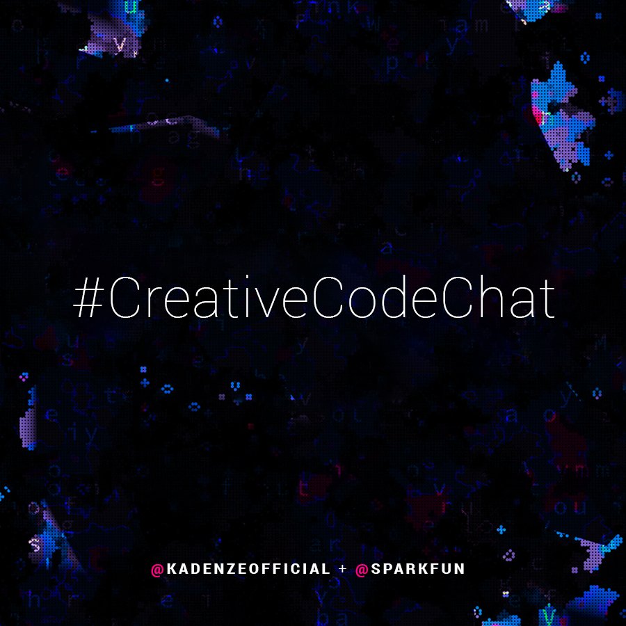 KadenzeOfficial's tweet image. Missed out on our #CreativeCodeChat w/@sparkfun? Get the full recap here: bit.ly/1X4n285