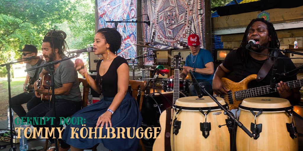 Five Little Birds zongen vandaag een liedje. <a href="/RootsRiders/">rootsriders</a> Tribute 2 Bob Marley: genieten. #mandala16