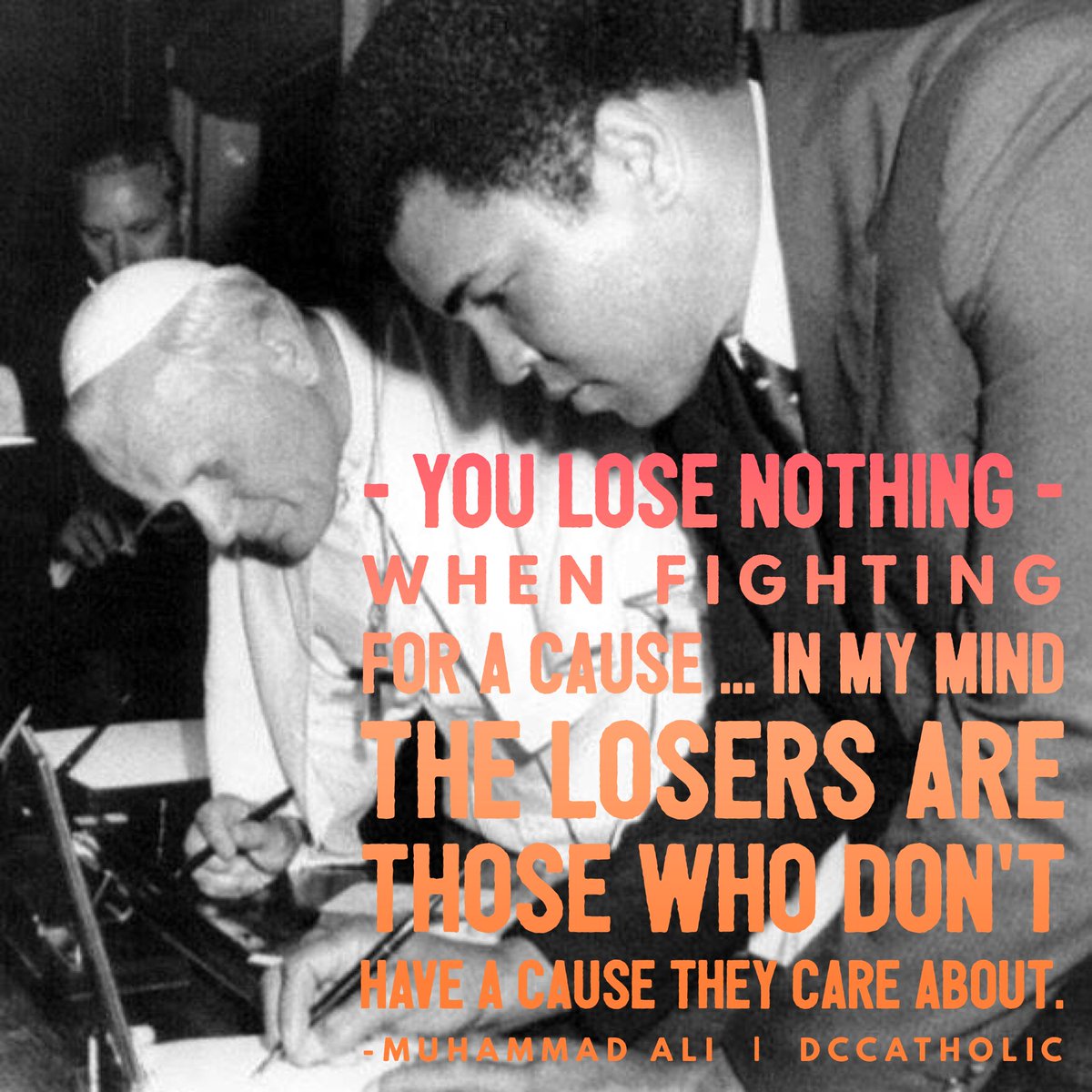 ADWYoungAdults's tweet photo. Fight for a cause. Give your life away for something. Thanks for the witness to excellence!#MuhammadAli https://t.co/WwK4paOqNr