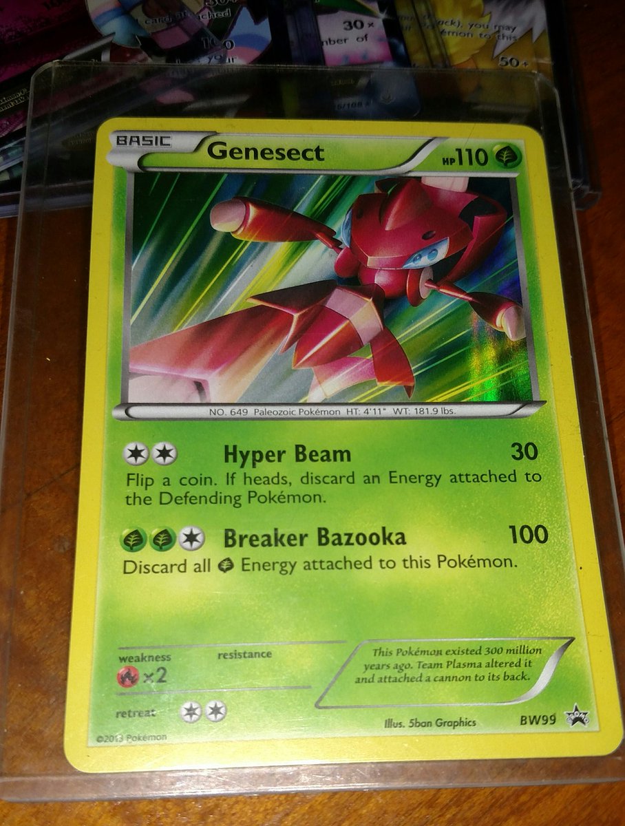Shiny_AlphaDoU's tweet photo. RT for a chance at this shiny Genesect promo card and a few random cards. US shipping only. 🙏 https://t.co/LymonTygs4