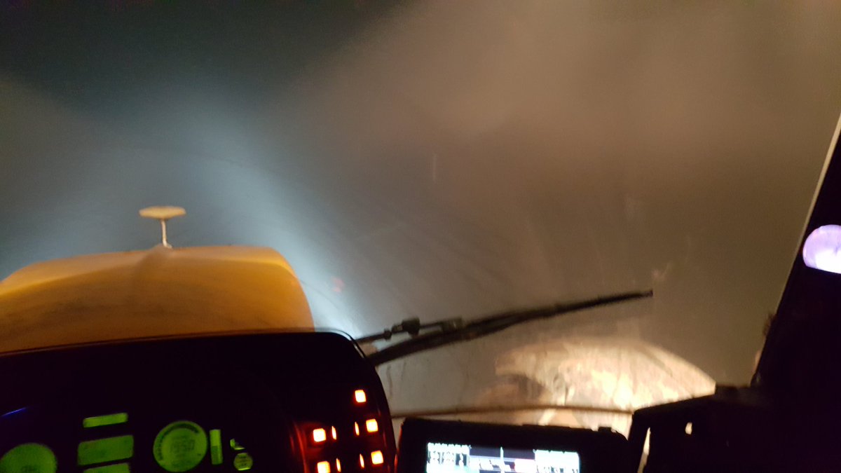 WCropW's tweet photo. Without autosteer I wouldn't be sowing this run next to the fence in this fog. #whereisthegate #plant16 #CTF #trust https://t.co/u11gEc4UIf