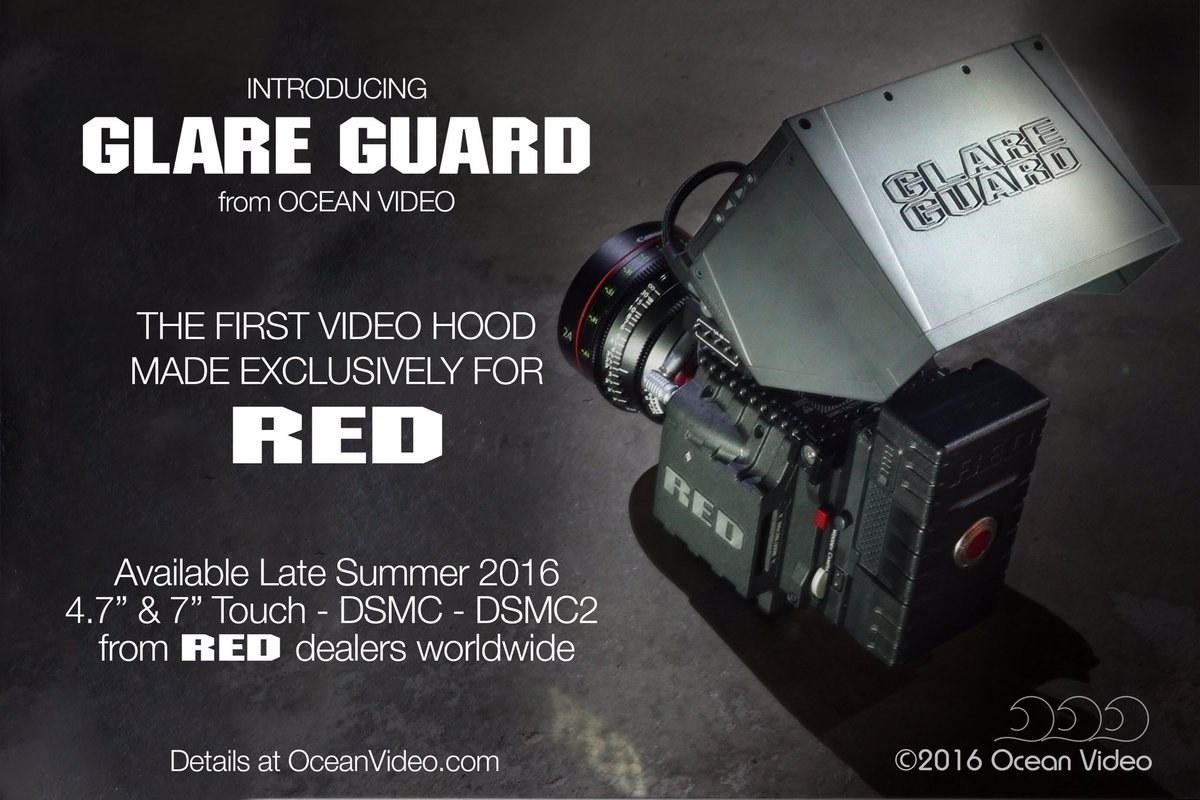 jebco's tweet photo. First ever custom hood for RED monitors!  Perfect for DSMC2!
#glareguardatCinegear #glareguardforRED #oceanvideobh https://t.co/iL4f58pfTg