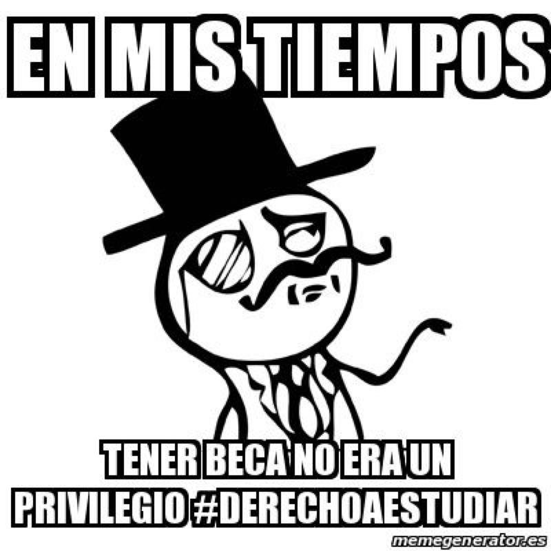 Luchamos porque las becas no sean un privilegio sino un derecho! #DerechoAEstudiar #L6Nfamiliaiglesias