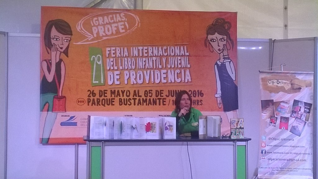 lectorcl's tweet photo. En este momento @OlgaCartonera conversa con el público en @Ferialibroprovi https://t.co/uoqLZ4c19t
